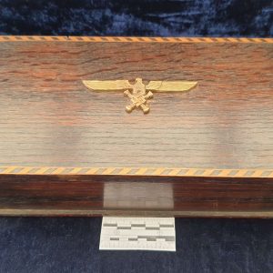 WW2 German Marquetry Card Box with Hermann Göering’s personal staff eagle