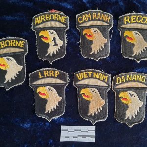 7 x Vietnam War Era “In Country” made 101st Airborne Patches