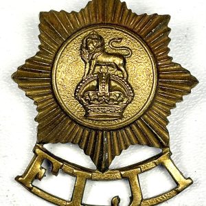 Fiji Defence Force circa 1923-1953 Kings Crown Cap Badge Ref:1055