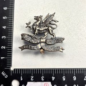 WW1 Officers Silver 11th Bn Border Regiment Ref:1060