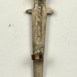 WW2 No 2 Commando Silver Other Ranks Cap Badge Ref:1075