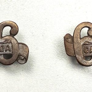 WW1 Canadian C.E.F 66th Collar Badges Ref:1078