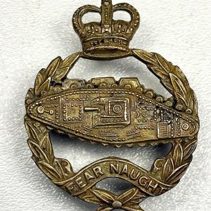 Royal Tank Regiment Queens Crown Cap Badge Ref:1079