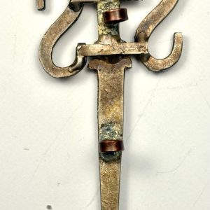 WW2 No 2 Commando Silver Officers Cap Badge Type 1 Ref:1083