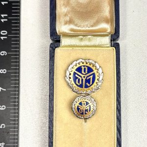 Cased Cold War Period German Lapel & Tie Honour Pin Ref: 1093