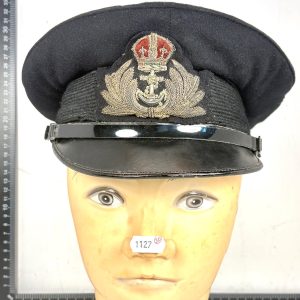 WW2 British Royal Navy Chief Petty Officers Cap.  Helmet Ref:1127