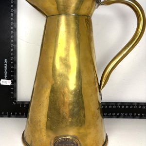 WW1 1915 Dated Large Brass British Field Kitchen Jug Ref:1002