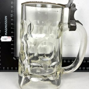 WW2 German Veterans Hunting Club Lidded Glass Stein. Ref:1007