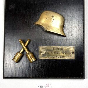 WW2 German Infantry Inter Company 3rd Place Plaque. Ref:1010