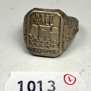 1939 Dated Silver Plated German West Wall Kanteen Ring. Ref:1013