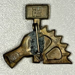 3rd Reich NSBO- National Socialists Factory Cel Lapel Pin. Ref:1024