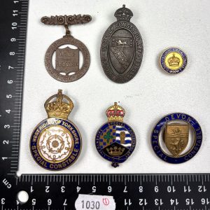 Collection of 6 x WW1 & WW2 Special Constable Badges  Ref:1030