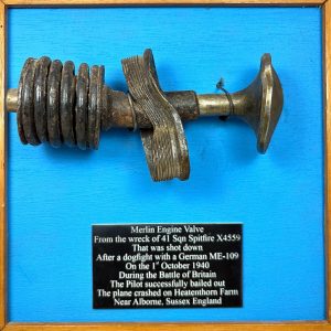 Framed Battle of Britain Spitfire Relic  Ref: 1044