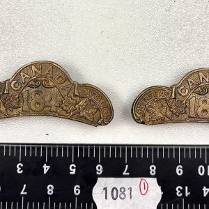 WW1 Canadian C.E.F 184th Shoulder Titles   Ref:1081