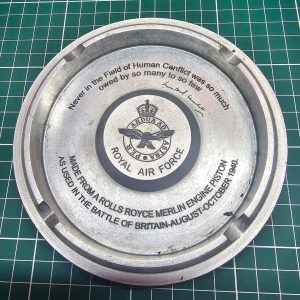 Museum Quality Replica Battle of Britain Spitfire Piston Aluminium Ashtray  (AT-01)